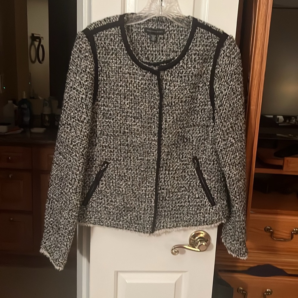 Saks Fifth Avenue Black and White Jacket